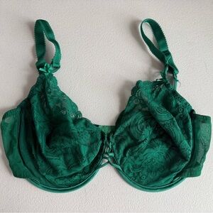 Elegant Green Lace Bra